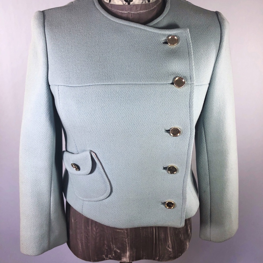 Sold ⭐️ Vintage 60s Blue Peacoat Kennedy - Picture 2 of 7
